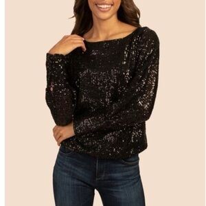 Trina Turk Sprite Dolman Top - Black -  Size Small